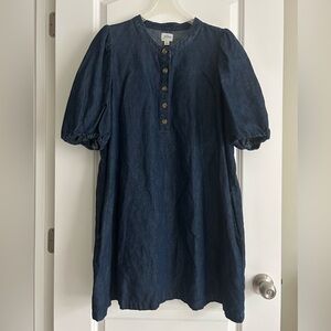 J.Crew Cotton/Linen Denim Dress size Large